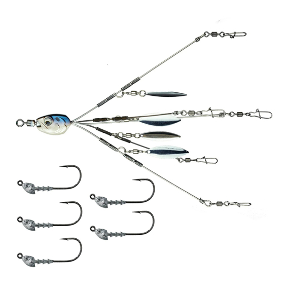 6th Sense Divine Umbrella Rig Kit - 4K Shad in de groep Kunstaas / Umbrella Rig bij Sportfiskeprylar.se (DUBRJR55K1-4KS)