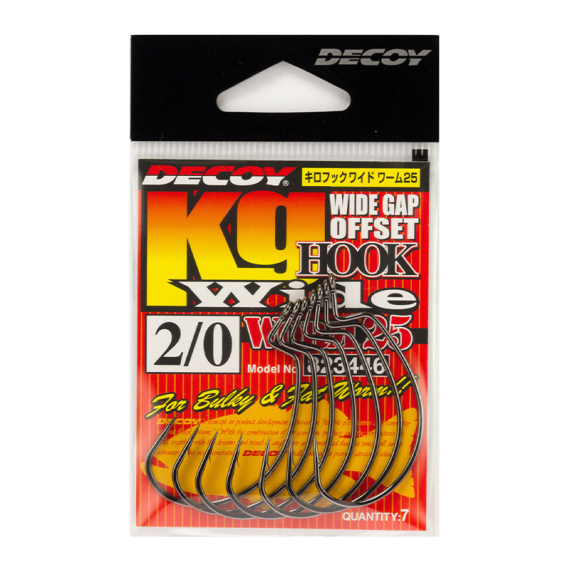 Decoy Worm 25kg Hook Wide (7pcs) in de groep Haken & Terminal Tackle / Haken / Offset haken bij Sportfiskeprylar.se (DW25W20r)
