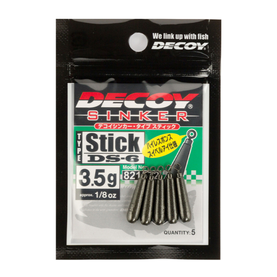 Decoy DS-6 Sinker Type Stick in de groep Haken & Terminal Tackle / Lood en gewichten / Dropshot lood bij Sportfiskeprylar.se (DY-DS6STSr)