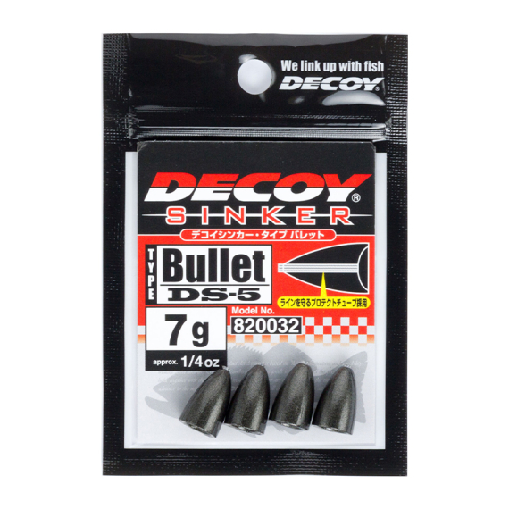 Decoy DS-5 Sinker Type Bullet in de groep Haken & Terminal Tackle / Lood en gewichten / Bullet Weights bij Sportfiskeprylar.se (DY-DS6TBr)