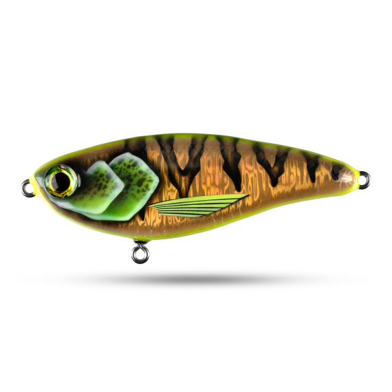Elfbaits Swim 15cm, 100g - Lemon Perch in de groep Kunstaas / Handgemaakt aas / Handgemaakte Jerkbaits bij Sportfiskeprylar.se (EFLBAITSS7)