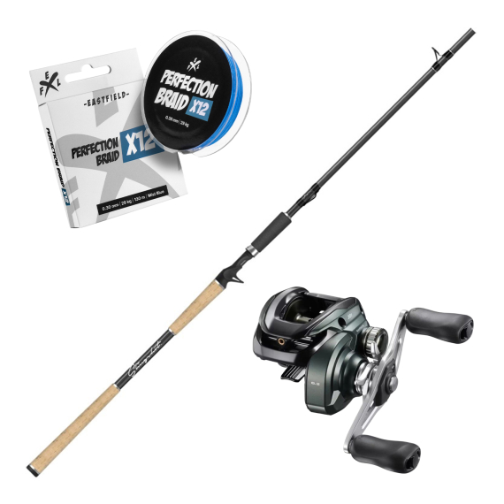 Eastfield Slingshot V2 Casting Combo 7\'9\'\' 40-110g V2 in de groep Combo\'s / Werpcombinaties / Baitcaster Set Snoek bij Sportfiskeprylar.se (EFLSLINGSHOTCOMBO)