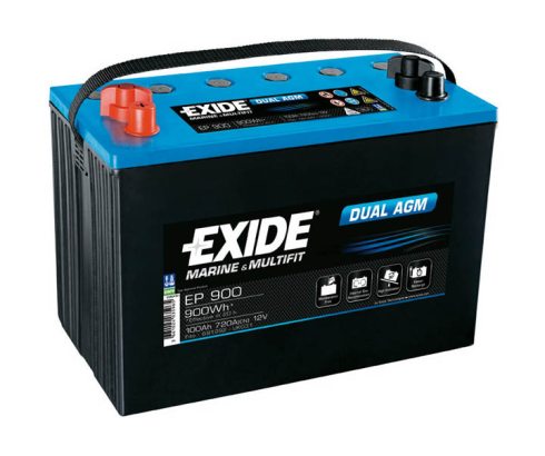 Exide battery AGM 12V 100Ah in de groep Marine Elektronica & Boot / Batterijen & Opladers / Batterijen / Loodzuurbatterijen bij Sportfiskeprylar.se (EP900)
