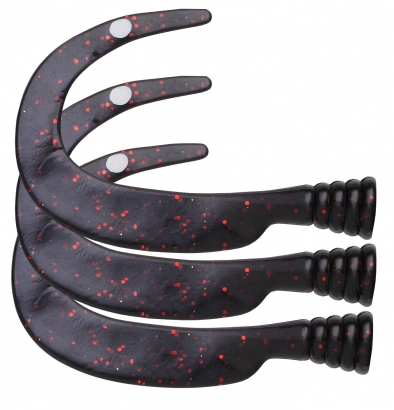 Sparetail McTail - 3pack in de groep Kunstaas / Softbaits / Extra staarten & krulstaarten bij Sportfiskeprylar.se (ExtratailMcTail-Brownr)