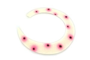 Custom Wiggle Tails by Backlure - Polka Pox