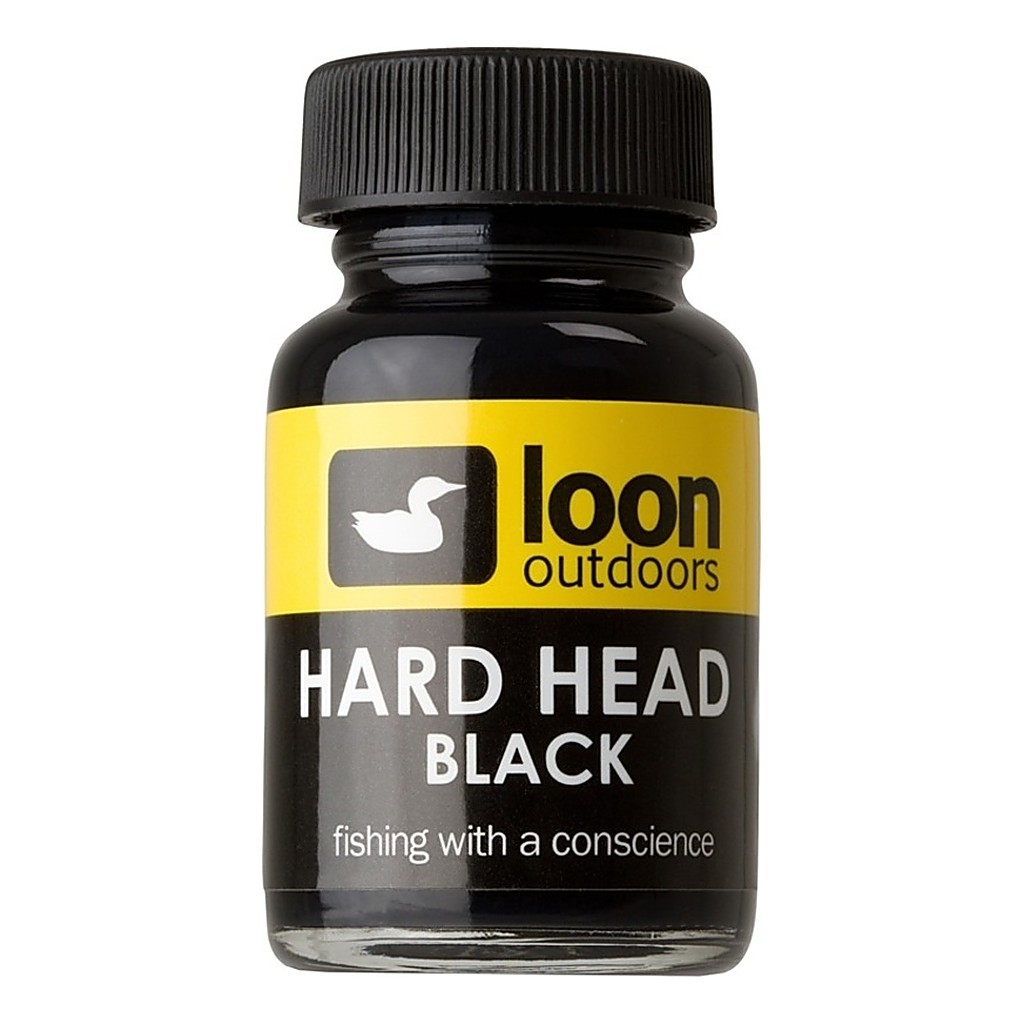 Loon Hard Head Black in de groep Haken & Terminal Tackle / Vliegvis bindmateriaal bij Sportfiskeprylar.se (F0089)