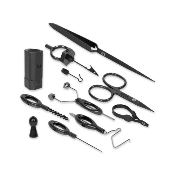 Loon Complete Fly Tying Tool Kit - Black in de groep Haken & Terminal Tackle / Vliegvis bindmateriaal / Hulpmiddelen voor vliegbinden / Gereedschapssets Vliegbinden bij Sportfiskeprylar.se (F6123)