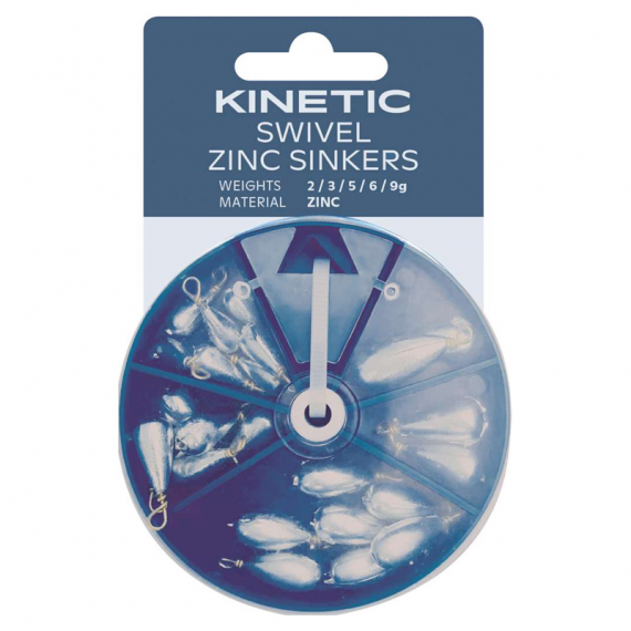 Kinetic Swivel Zinc Sinkers Assortment in de groep Haken & Terminal Tackle / Lood en gewichten / Peer lood bij Sportfiskeprylar.se (F649-259-275)