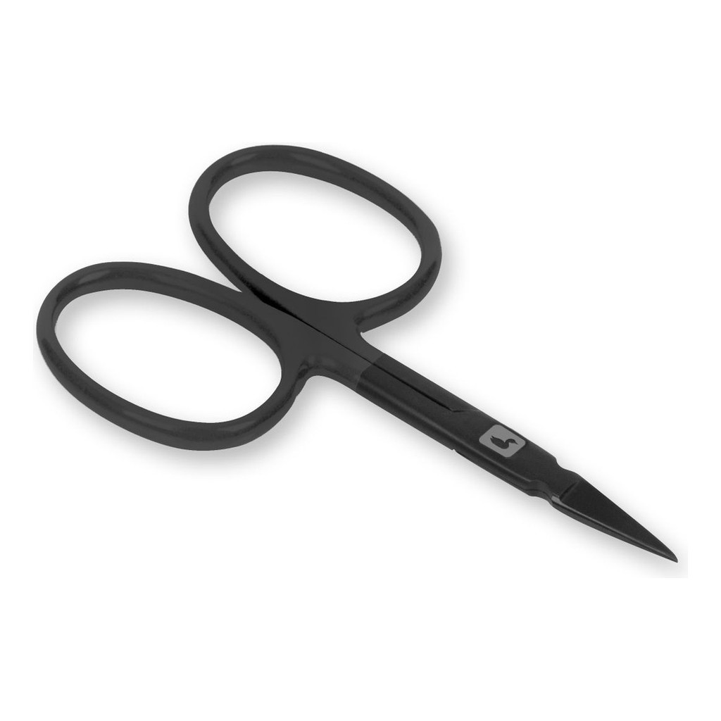 Loon Ergo Arrow Point Scissors - Black in de groep Gereedschappen en accessoires / Tangen & Scharen / Lijnknippers & Scharen bij Sportfiskeprylar.se (F6977)