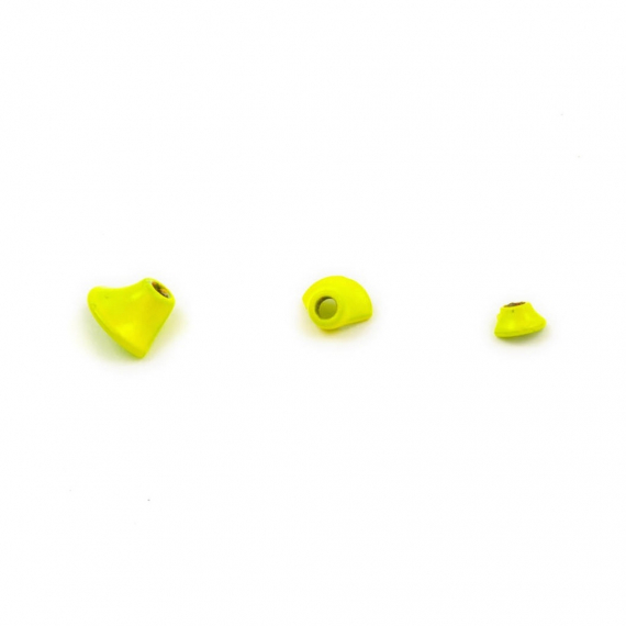 Frödin FITS Tungsten 1/2 Turbokoner - Fl Yellow MICRO in de groep Haken & Terminal Tackle / Vliegvis bindmateriaal / Vliegbindmateriaal / Cones bij Sportfiskeprylar.se (F77-01)