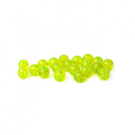 Articulation Beads 6mm - Sparkle Fl. Green in de groep Haken & Terminal Tackle / Vliegvis bindmateriaal / Vliegbindmateriaal / Shanks & Parels bij Sportfiskeprylar.se (FD-AB4031)