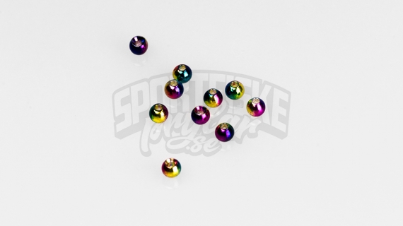 Brass beads 4.0mm - Rainbow in de groep Haken & Terminal Tackle / Vliegvis bindmateriaal / Vliegbindmateriaal / Cones bij Sportfiskeprylar.se (FD-C1205)