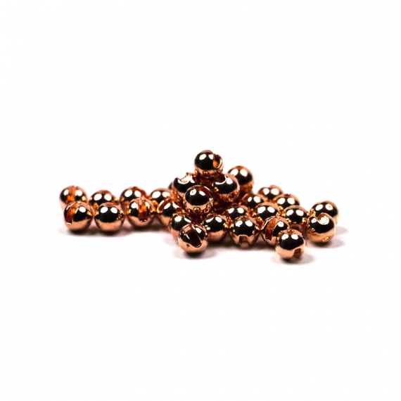 Fly Dressing Slotted Tungsten Beads 3mm, Copper in de groep Haken & Terminal Tackle / Vliegvis bindmateriaal / Vliegbindmateriaal / Shanks & Parels bij Sportfiskeprylar.se (FD-C2302)