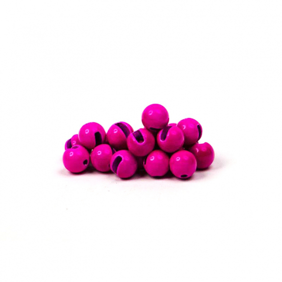 Fly Dressing Slotted Tungsten Beads 3mm, Fluo Pink in de groep Haken & Terminal Tackle / Vliegvis bindmateriaal / Vliegbindmateriaal / Shanks & Parels bij Sportfiskeprylar.se (FD-C2304)