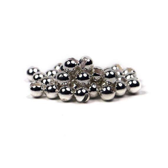 Fly Dressing Slotted Tungsten Beads 3mm, Silver in de groep Haken & Terminal Tackle / Vliegvis bindmateriaal / Vliegbindmateriaal / Shanks & Parels bij Sportfiskeprylar.se (FD-C2307)
