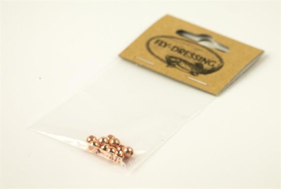 Bauer Pike Beads 0,6g - Copper in de groep Haken & Terminal Tackle / Vliegvis bindmateriaal / Vliegbindmateriaal / Shanks & Parels bij Sportfiskeprylar.se (FD-C5002)