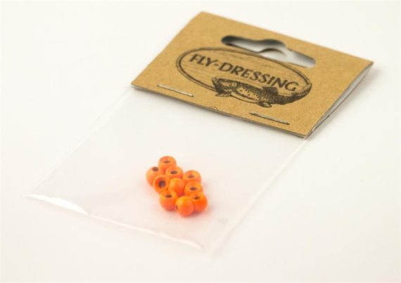 Bauer Pike Beads 0,6g - Fluo Orange in de groep Haken & Terminal Tackle / Vliegvis bindmateriaal / Vliegbindmateriaal / Shanks & Parels bij Sportfiskeprylar.se (FD-C5004)
