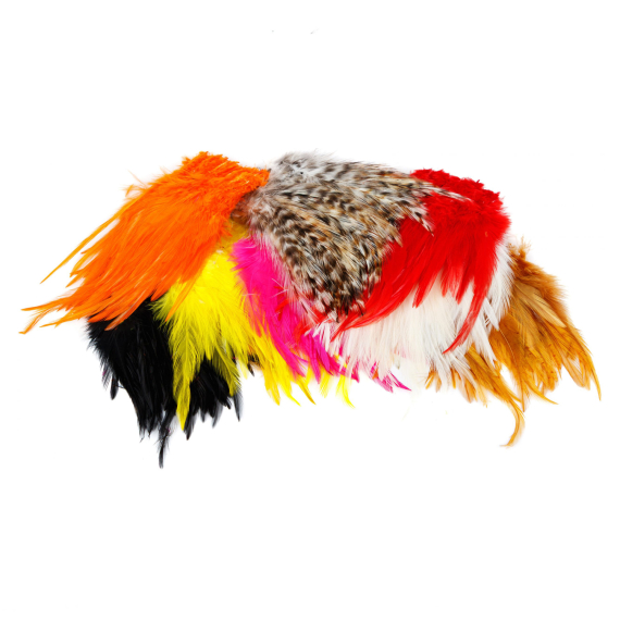 Strung Saddle Hackle in de groep Haken & Terminal Tackle / Vliegvis bindmateriaal / Vliegbindmateriaal / Veren & Capes / Hackle bij Sportfiskeprylar.se (FD-SS01r)