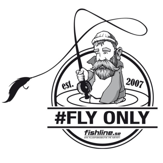 Fishline FLY ONLY sticker in de groep Andere / Stickers en stickers bij Sportfiskeprylar.se (FL-STICK-FLYONLY)
