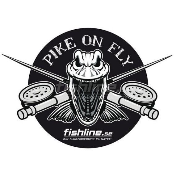 Fishline Pike on Fly sticker in de groep Andere / Stickers en stickers bij Sportfiskeprylar.se (FL-Sticker)
