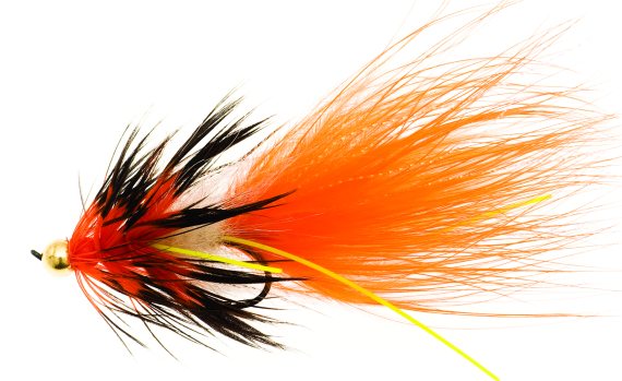 Mega Nobbler Orange/Black TMC 7989 #2 in de groep Kunstaas / Vliegen / Streamers bij Sportfiskeprylar.se (FL00112)