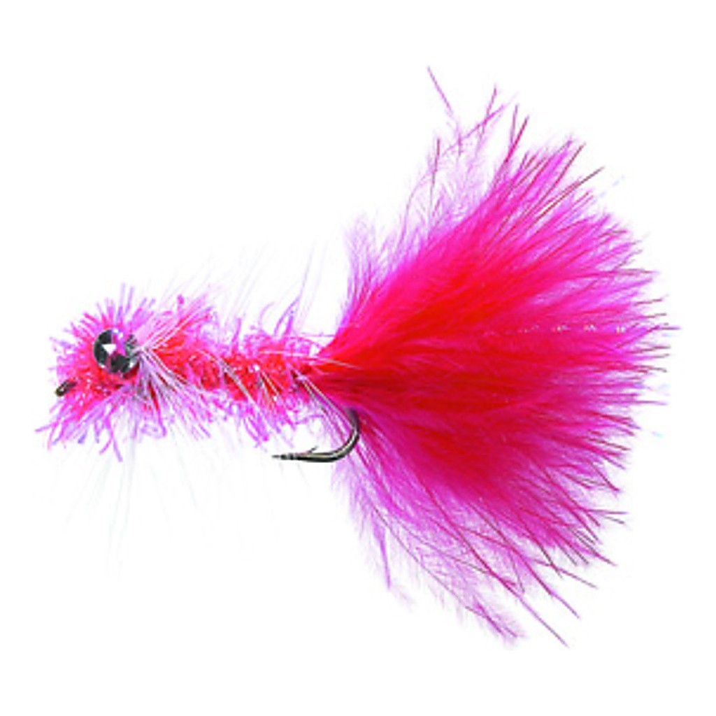 Krystal Bugger Fluo Red Daiichi 1720 #8 in de groep Kunstaas / Vliegen / Streamers bij Sportfiskeprylar.se (FL21009)