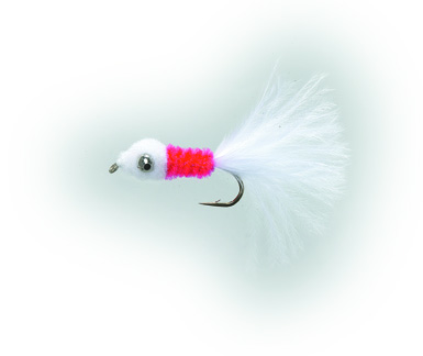 Poppy Nobbler White/Red Daiichi 1710 #8 in de groep Kunstaas / Vliegen / Streamers bij Sportfiskeprylar.se (FL22004)