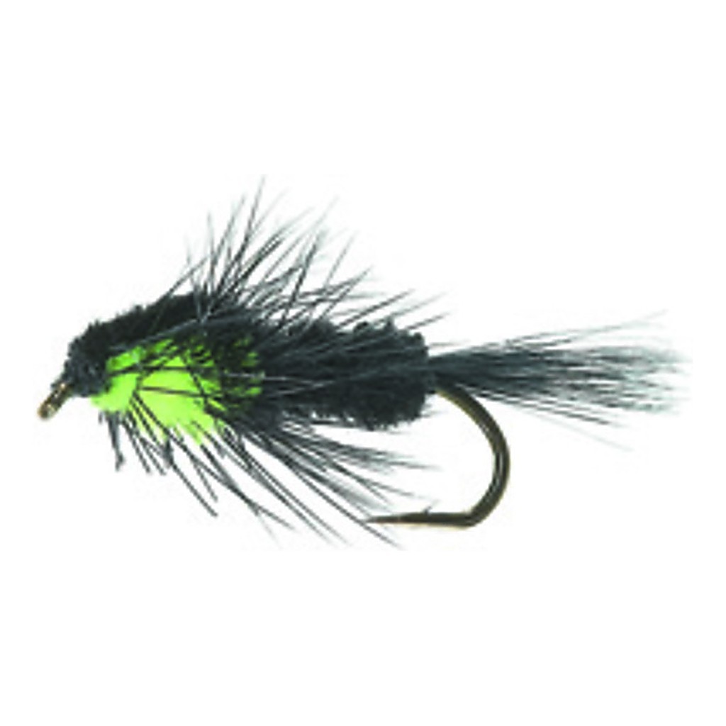 Montana Nymph Black/Fluo Green Daiichi 1710 #10 in de groep Kunstaas / Vliegen / Nimfen bij Sportfiskeprylar.se (FL22010)