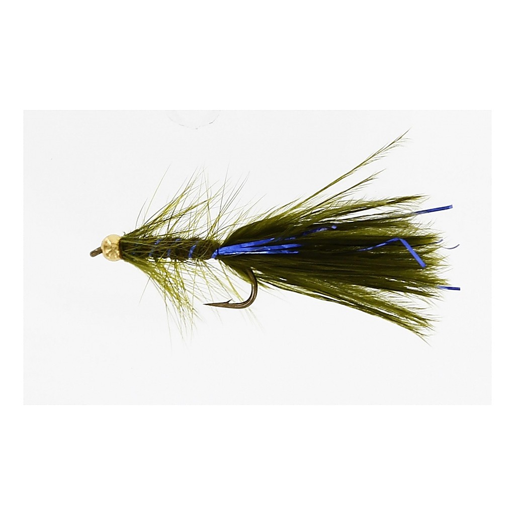 MiniNoblers Olive/Silver Daiichi 1560 #10 in de groep Kunstaas / Vliegen / Streamers bij Sportfiskeprylar.se (FL22045)