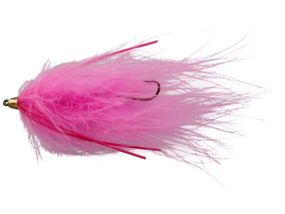 Marabou Worm Pink in de groep Kunstaas / Vliegen / Streamers bij Sportfiskeprylar.se (FL24065r)
