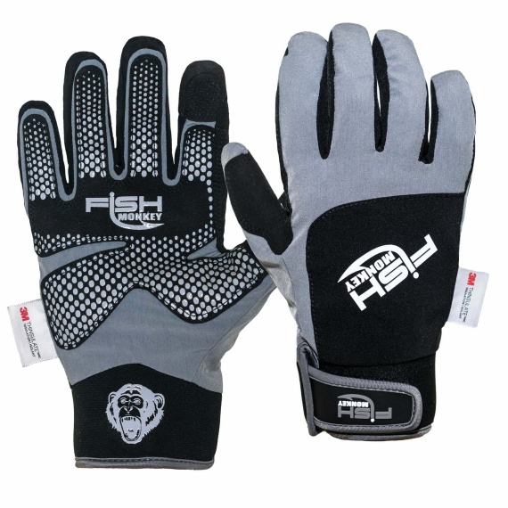Fish Monkey Stealth Dry-Tec Gloves L in de groep Kleding & Schoenen / Kleding / Handschoenen bij Sportfiskeprylar.se (FM38-GRY-L)