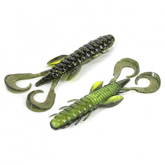 Molix Freaky Craw 10cm (5pcs) - UV Watermelon Gold Chart in de groep Kunstaas / Softbaits / Baars Softbaits & Snoekbaars Softbaits bij Sportfiskeprylar.se (FRC4-453)