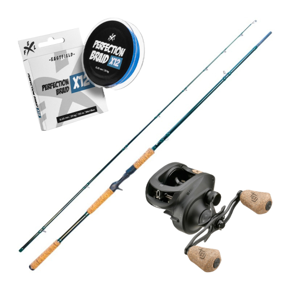 Freewater Pictures Pike Combo 8\'1\'\' - 140g in de groep Combo\'s / Werpcombinaties / Baitcaster Set Snoek bij Sportfiskeprylar.se (FREEWATERPIKECOMBO)
