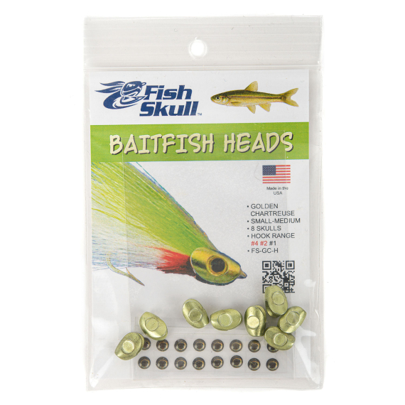 Baitfish Head - Golden Chartreuse - Small/Medium in de groep Haken & Terminal Tackle / Vliegvis bindmateriaal / Vliegbindmateriaal / Cones bij Sportfiskeprylar.se (FS-GC-H)