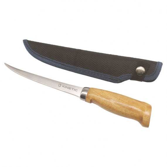 Kinetic Nordic Fillet Knife 6\'\' Wood in de groep Gereedschappen en accessoires / Messen & Bijlen / Messen / Fileermessen bij Sportfiskeprylar.se (G188-246-067)
