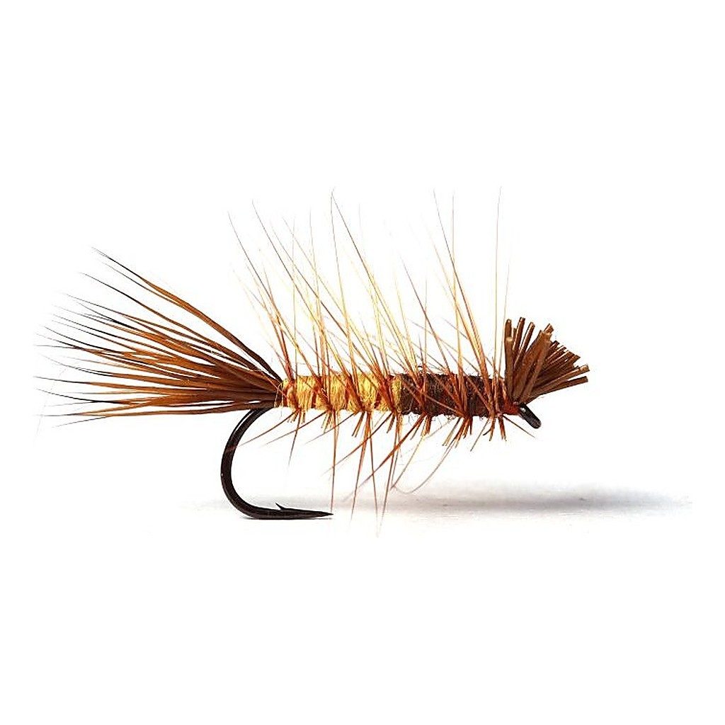Super Dyret Brown/Yellow in de groep Kunstaas / Vliegen / Droge vliegen bij Sportfiskeprylar.se (GL49651r)