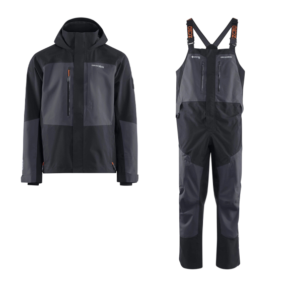 Grundéns Gore-Tex Pro Fishing Jacket & Bib Combo Obsidian in de groep Kleding & Schoenen / Kleding / Vispakken bij Sportfiskeprylar.se (GRUNDENSGORETEXSET)