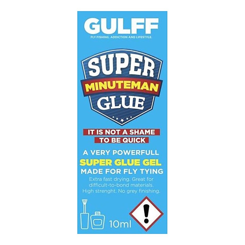 Gulff Minuteman Gel 10ml in de groep Gereedschappen en accessoires / Superlijm en epoxy / Superlijm bij Sportfiskeprylar.se (GU10MG)
