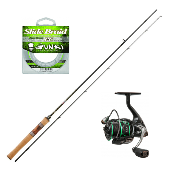 Gunki Canne D.O.T.S-Spin 180UL-L, 0,5-4,5g, 2sec Combo in de groep Combo\'s / Spinvis combo\'s / Edelvis Spinhengel Set bij Sportfiskeprylar.se (GUNKICANNEULCOMBO)