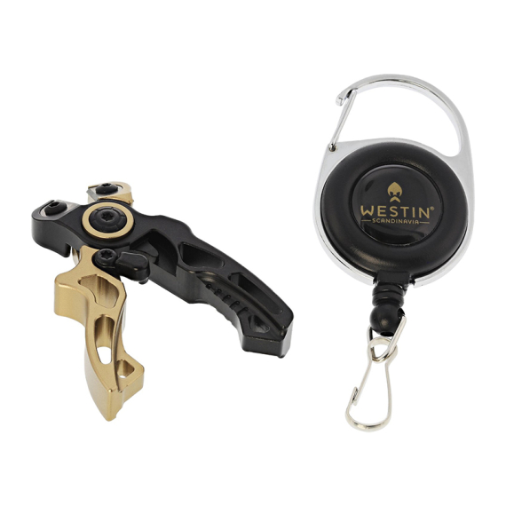 Westin Micro Line Cutter + Pin On Reel (Incl, Spare Blades) S 2,5\'\'/6,3cm Black Sand in de groep Gereedschappen en accessoires / Tangen & Scharen / Lijnknippers & Scharen bij Sportfiskeprylar.se (H024-S-627)