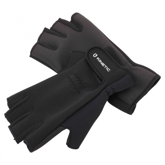 Kinetic Neoprene Half Finger Glove Black in de groep Kleding & Schoenen / Kleding / Handschoenen bij Sportfiskeprylar.se (H113-007r)