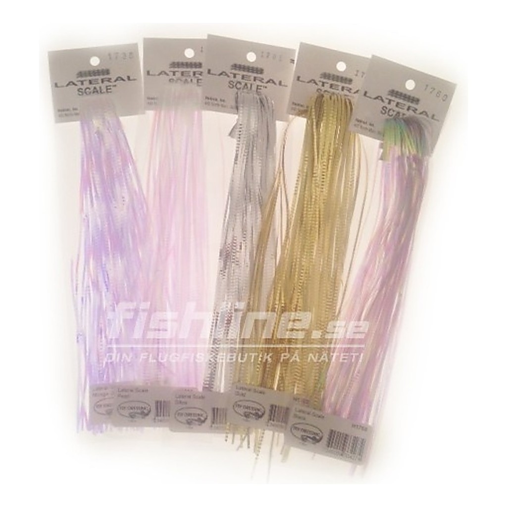 Lateral Scale - Pearl Black in de groep Haken & Terminal Tackle / Vliegvis bindmateriaal / Vliegbindmateriaal / Flash & Syntetics bij Sportfiskeprylar.se (H1760)