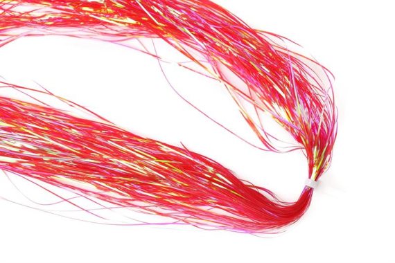 Flashabou Magnum - Pearl Dyed Red in de groep Haken & Terminal Tackle / Vliegvis bindmateriaal / Vliegbindmateriaal / Flash & Syntetics bij Sportfiskeprylar.se (H3430)