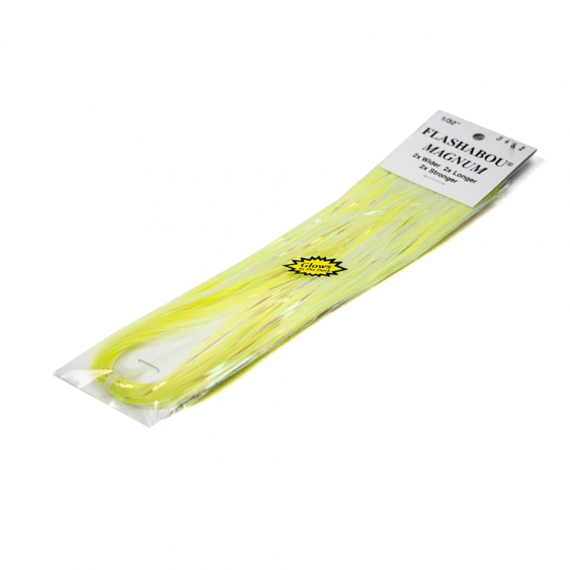 Pearl-A-Glow flashabou magnum - yellow in de groep Haken & Terminal Tackle / Vliegvis bindmateriaal / Vliegbindmateriaal / Flash & Syntetics bij Sportfiskeprylar.se (H3452)