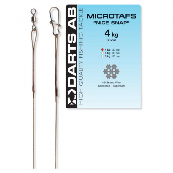 MICROTAFS/SP-30cm 8kg in de groep Haken & Terminal Tackle / Voor zeevissen en materiaal voor onderlijnen bij Sportfiskeprylar.se (H7002-08)