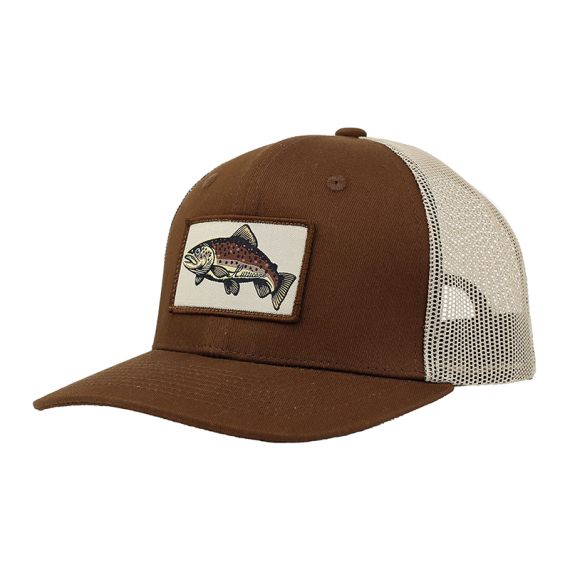 Hurricane Brown Trout Patch Trucker Hat in de groep Kleding & Schoenen / Petten, mutsen en overig / Petten / Truckerpetten bij Sportfiskeprylar.se (HAT01)