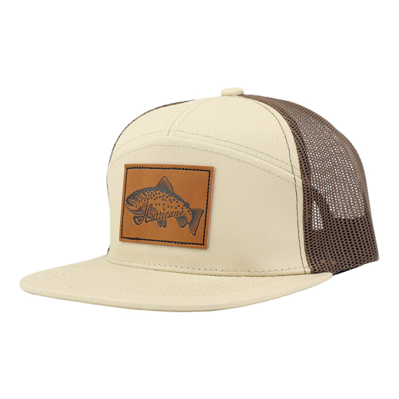 Hurricane Leather Patch Trout 7-panel Trucker Hat in de groep Kleding & Schoenen / Petten, mutsen en overig / Petten / Truckerpetten bij Sportfiskeprylar.se (HAT04)