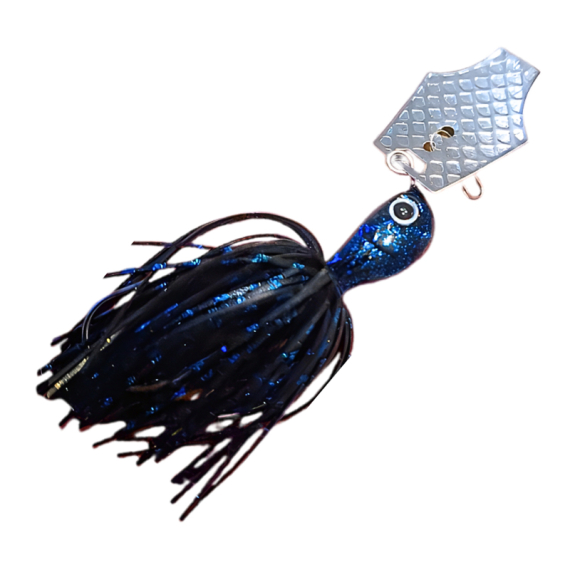 Blackfin Micro Finesse Pro Bladed Jig 12,5g - Black n Blue - Kunstaas - Bladed Jigs & Chatterbaits