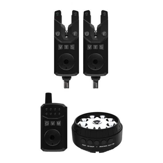 Sonik SKS2 Alarm Set 2+1 + Bivvy Lamp in de groep Gereedschappen en accessoires / Beetmelders en indicatoren / Beetmelders bij Sportfiskeprylar.se (HC0082)