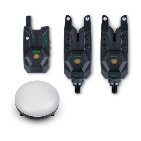 Sonik Herox Bite Alarm Set 2+1+Bl R B in de groep Gereedschappen en accessoires / Beetmelders en indicatoren / Beetmelders bij Sportfiskeprylar.se (HC0100)